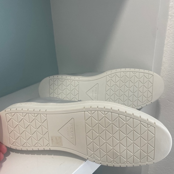 Prada Downtown Sneaker Shoe Cornflower Fiordaliso New NWT size 13 US 12 UK - Picture 15 of 17